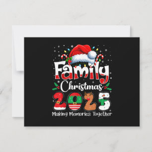 Family Christmas 2025 Matching Outfit Squad Santa  Save The Date