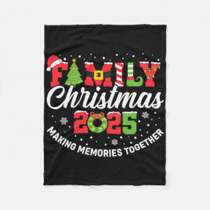 Family Christmas 2025 Matching Outfit Xmas Squad S Fleece Blanket
