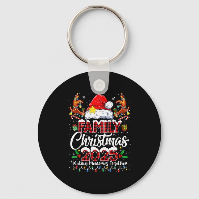 Family Christmas 2025 Matching Outfit Xmas Squad S Keychain (Front)