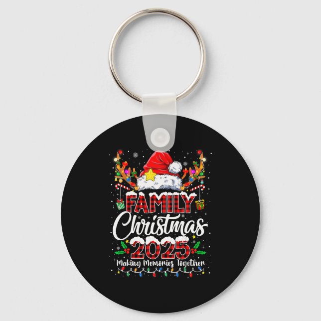 Family Christmas 2025 Matching Outfit Xmas Squad S Keychain (Front)
