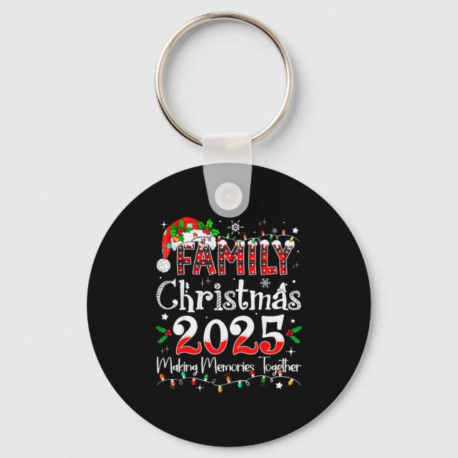 Family Christmas 2025 Matching Outfit Xmas Squad S Keychain (Front)
