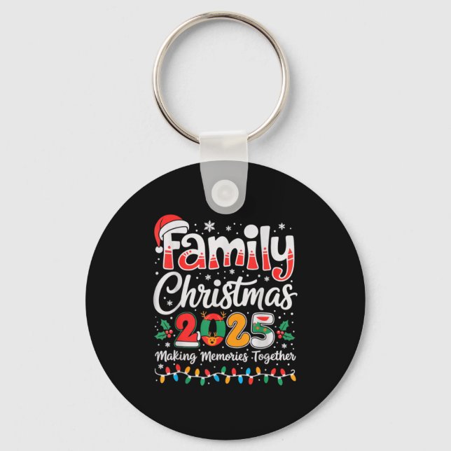 Family Christmas 2025 Matching Outfit Xmas Squad S Keychain (Front)