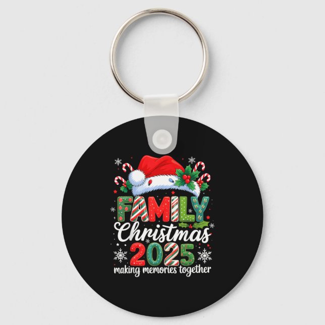 Family Christmas 2025 Matching Outfit Xmas Squad S Keychain (Front)