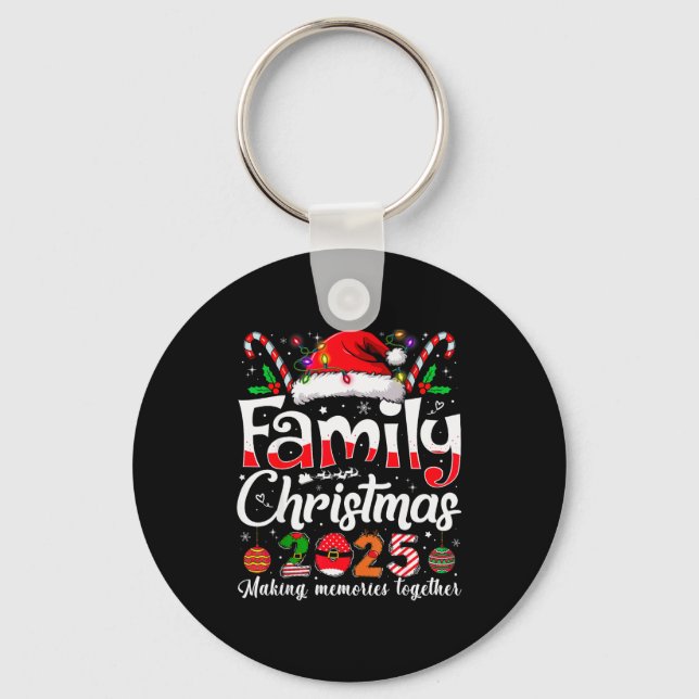 Family Christmas 2025 Matching Outfit Xmas Squad S Keychain (Front)
