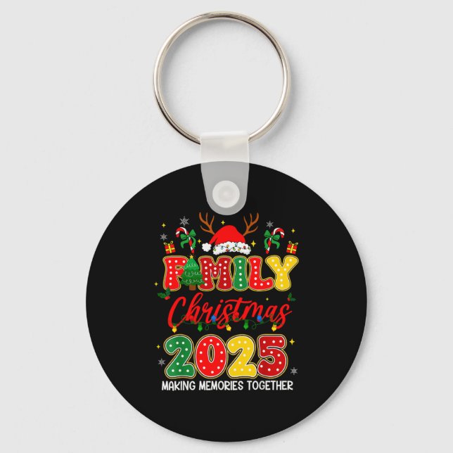 Family Christmas 2025 Matching Outfit Xmas Squad S Keychain (Front)