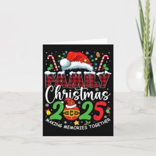 Family Christmas 2025 Matching Squad Santa Elf Fun Card