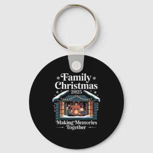 Family Christmas 2025 Matching Squad Santa Elf Fun Keychain