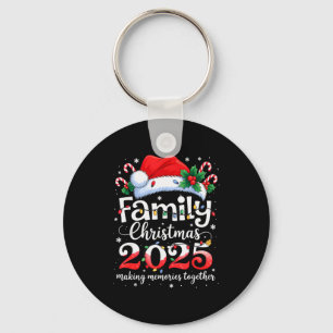 Family Christmas 2025 Matching Squad Santa Elf Fun Keychain
