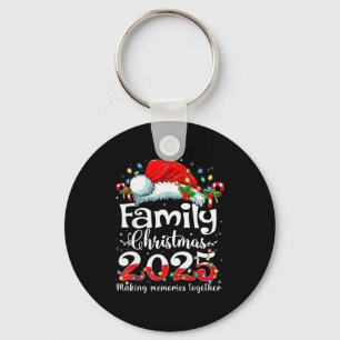 Family Christmas 2025 Matching Squad Santa Elf Fun Keychain