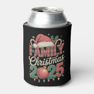 Family Christmas 2025 Matching Xmas Holiday Can Cooler