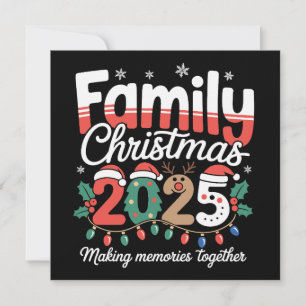 Family Christmas 2025 Matching Xmas Holiday Squad Card