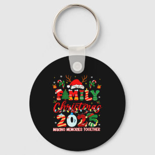 Family Christmas 2025 Ornament Santa Squad Pajamas Keychain
