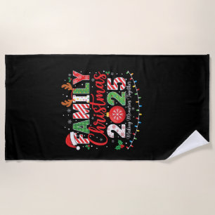 Family Christmas 2025 Pajamas Outfit Matching  Beach Towel