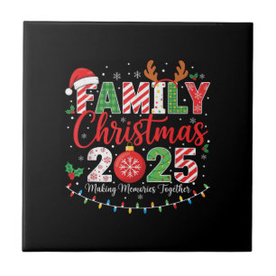 Family Christmas 2025 Pajamas Outfit Matching Tile