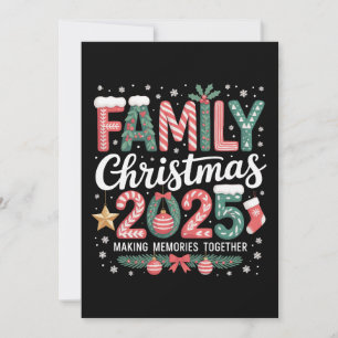 Family Christmas 2025 Santa Xmas Matching Family Holiday Card