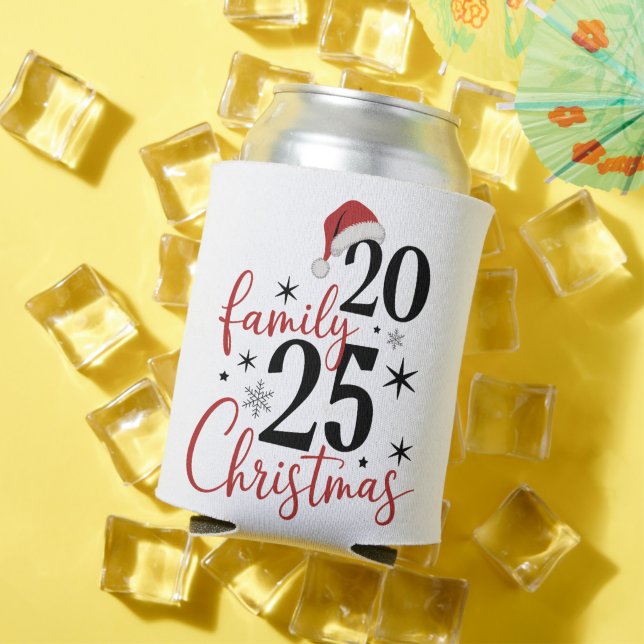 Family Christmas 2025 Squad Reunion Matching Can Cooler (In Situ Summer)
