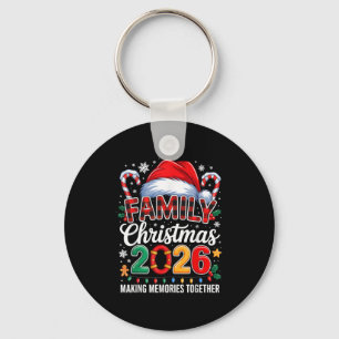Family Christmas 2026 Matching Squad Santa Elf Fun Keychain