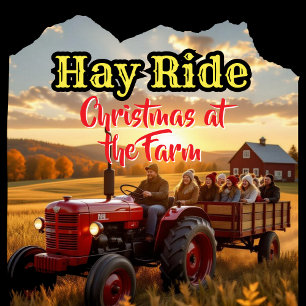 Family Christmas at the Farm Ornament Card