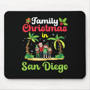 Family Christmas Celebrate In San Diego With Tropi Mouse Pad