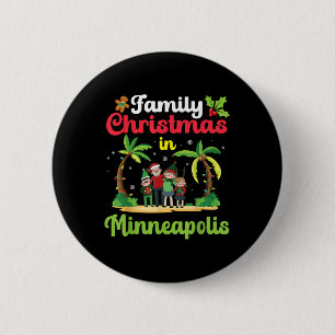 Family Christmas Celebration In Minneapolis Tropic 2 Inch Round Button