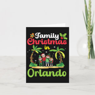 Family Christmas Celebration In Orlando With Tropi Card