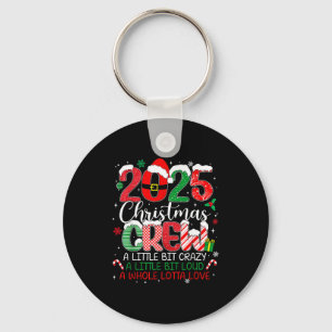 Family Christmas Crew 2025 Matching Outfit Xmas Sq Keychain