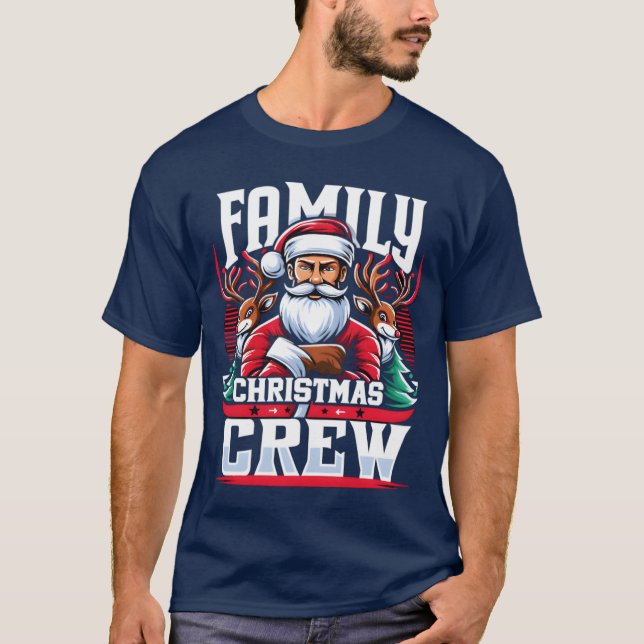 Family Christmas Crew friends T-Shirt (Front)