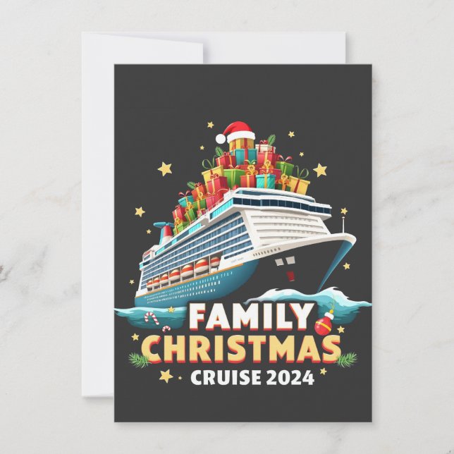Family Christmas Cruise 2024 Matching Outfit Invitation (Front)