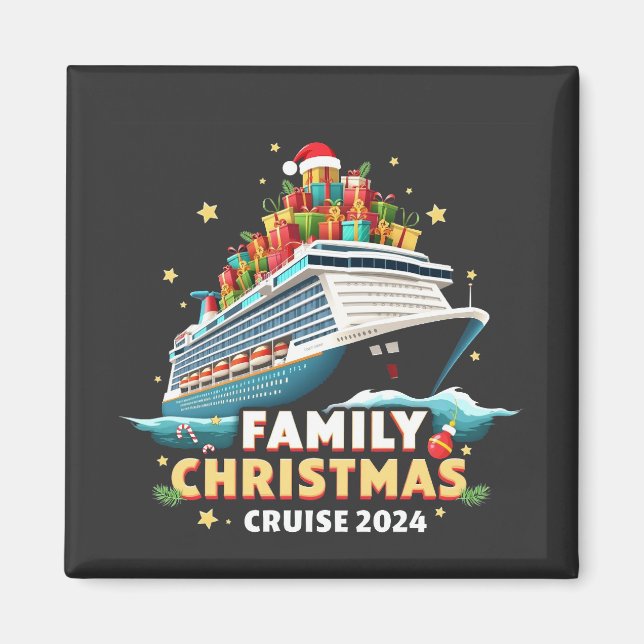 Family Christmas Cruise 2024 Matching Outfit Magnet (Front)