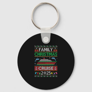 Family Christmas Cruise 2025 Cruise Squad Family M Keychain