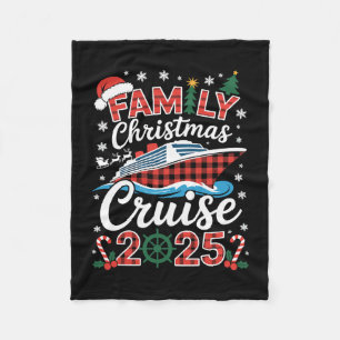 Family Christmas Cruise 2025 Holiday Vacations For Fleece Blanket