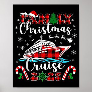 Family Christmas Cruise 2025 Matching Family Cruis Poster