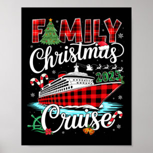 Family Christmas Cruise 2025 Matching Family Cruis Poster