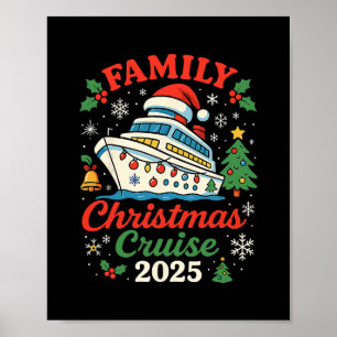 Family Christmas Cruise 2025 Matching Family Winte Poster
