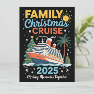 Family Christmas Cruise 2025 Matching Holiday Xmas Card