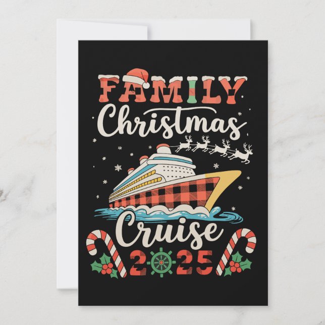 Family Christmas Cruise 2025 Matching Xmas Holiday (Front)