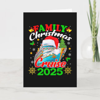 Family Christmas Cruise 2025 Xmas Santa Elf Squad Card