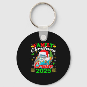 Family Christmas Cruise 2025 Xmas Santa Elf Squad Keychain