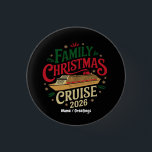 Family Christmas Cruise Holiday Travel Celebration 1 Inch Round Button<br><div class="desc">A festive holiday design featuring a cruise ship illustration with joyful Christmas typography. Perfect for celebrating family travel,  holiday adventures,  and winter vacation memories on the sea.</div>