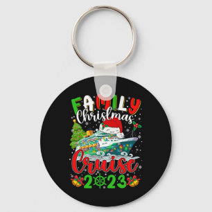 Family Christmas Cruise Squad 2023 Xmas Funny Crui Keychain