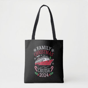 Family Christmas Cruise Squad 2024 Matching Outfit Tote Bag