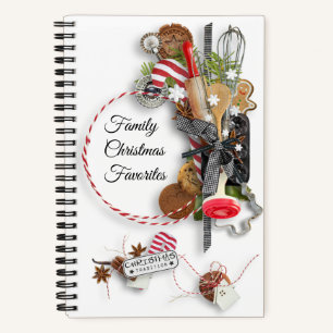 Family Christmas Favourites Spiral Recipe Notebook