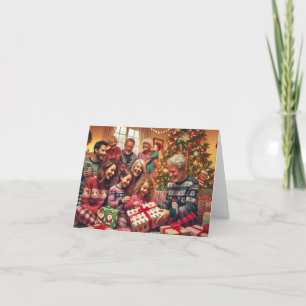 Family Christmas Gift Exchange Card