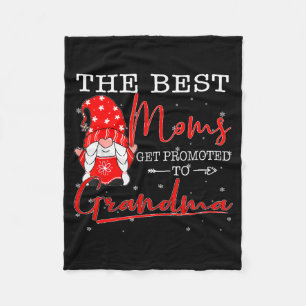 Family Christmas Gnome The Moms Get Promoted To Gr Fleece Blanket
