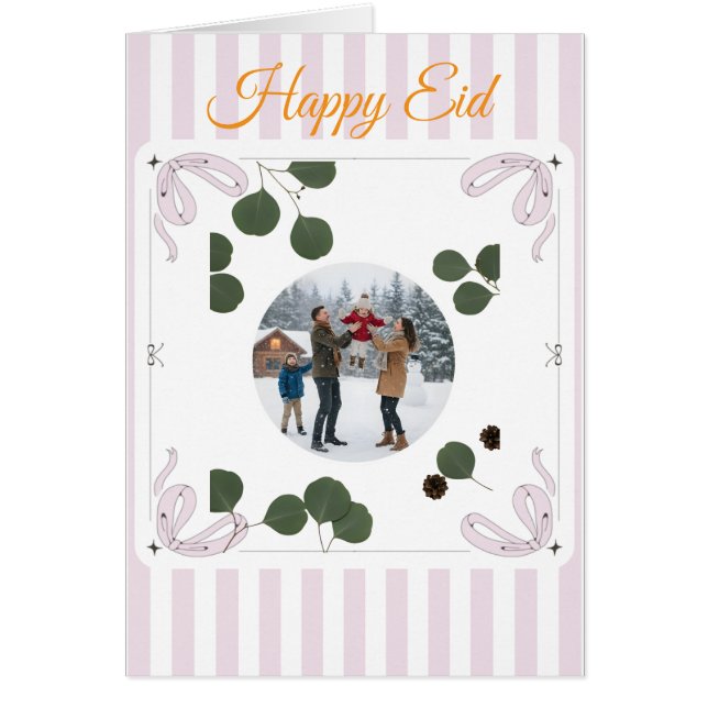 Family Christmas Invitation — Celebrate Love, Laug (Devant)