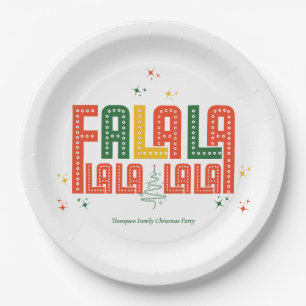 Family Christmas Karaoke Church Carols Service  Paper Plate