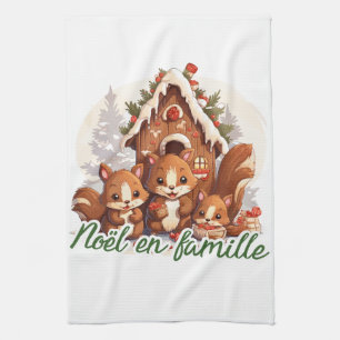 Family Christmas Kitchen Towel