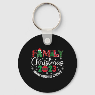Family Christmas making memories together 2023  Keychain