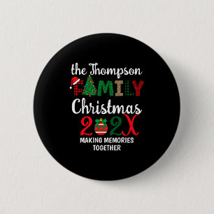Family Christmas Making Memories Together 2 Inch Round Button
