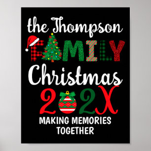 Family Christmas Making Memories Together Poster